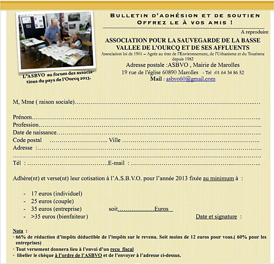 image: Bulletin d'Adhsion